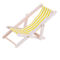 Mini Beach Chair Set 112 Scale Wooden Dollhouse Beach Furniture Accessories 2