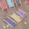 Mini Beach Chair Set 112 Scale Wooden Dollhouse Beach Furniture Accessories 0