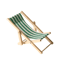 Mini Wooden Beach Chair Model Dollhouse Outdoor Reclining Furniture Accessory 5