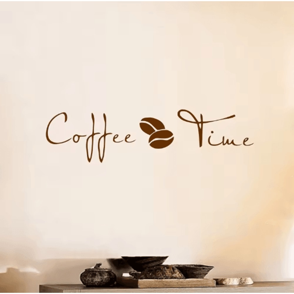 Coffee Quote Wall Decal Vinyl Sticker For Cafe Kitchen Office Decor 5