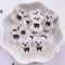 Kawaii Colorful Bear Resin Figurines Set Mini Craft Embellishments 10PCS 0