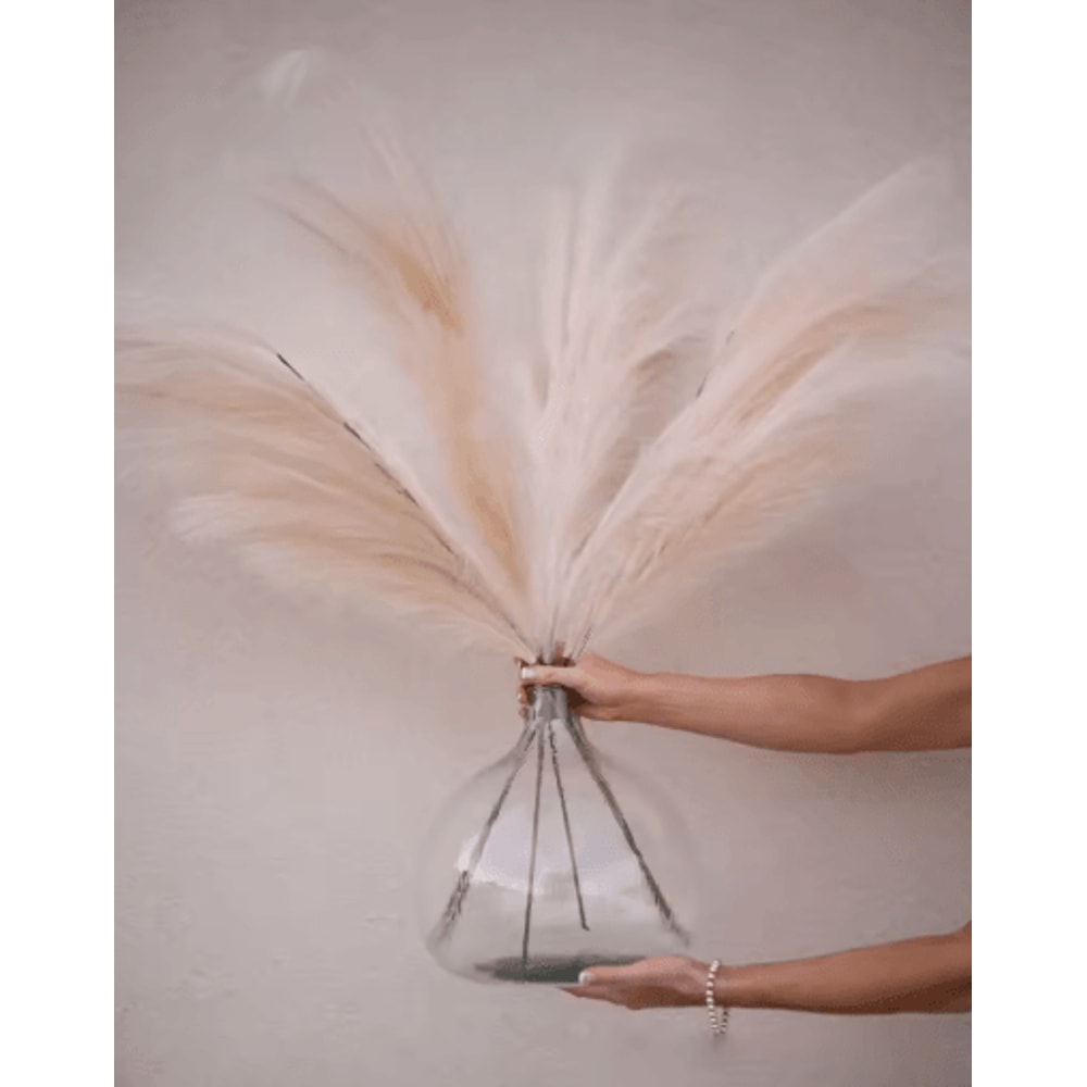 Large Artificial Pampas Grass 120cm Tall Fluffy Stems For Boho Home Decor 18