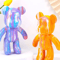 DIY Fluid Bear Sculpture Set Graffiti Paint Bear Art Decor Creative Kit 6