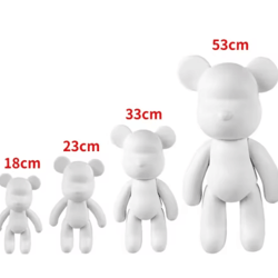 diy fluid bear sculpture set graffiti paint bear art decor & creative kit