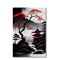 Vintage Japanese Landscape Wall Art Set Black Red Oriental Canvas Prints 3PCS 2