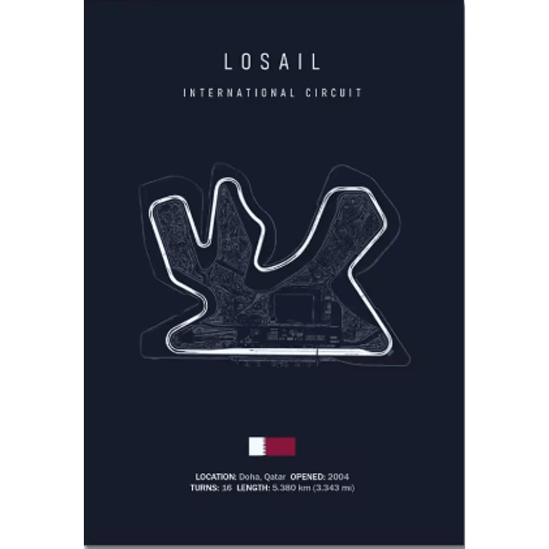 F1 Circuit Wall Art Set Nurburgring Monza Silverstone Race Track Canvas Prints 1