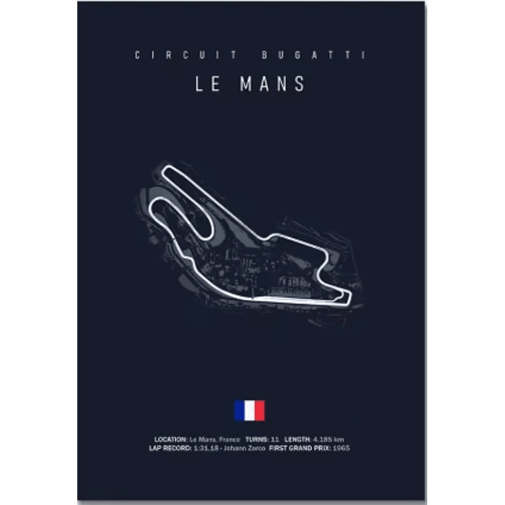 F1 Circuit Wall Art Set Nurburgring Monza Silverstone Race Track Canvas Prints 2