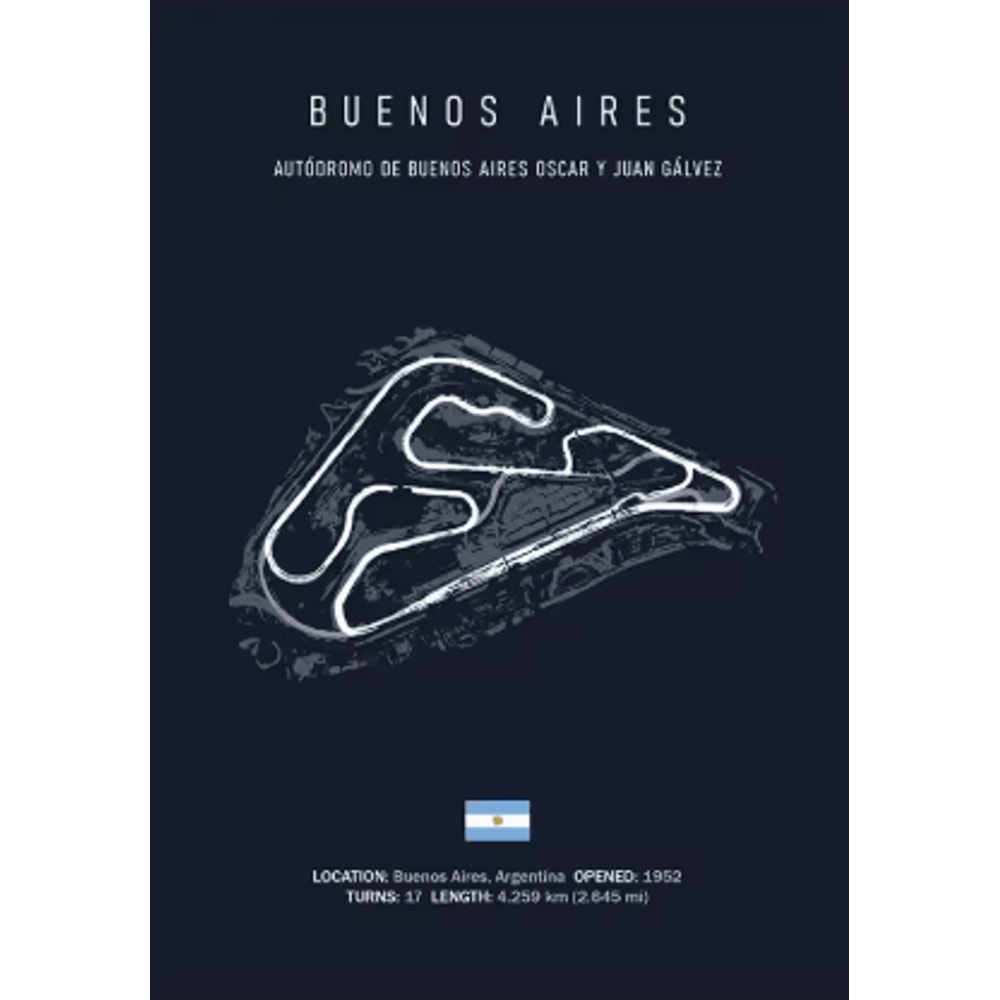 F1 Circuit Wall Art Set Nurburgring Monza Silverstone Race Track Canvas Prints 3