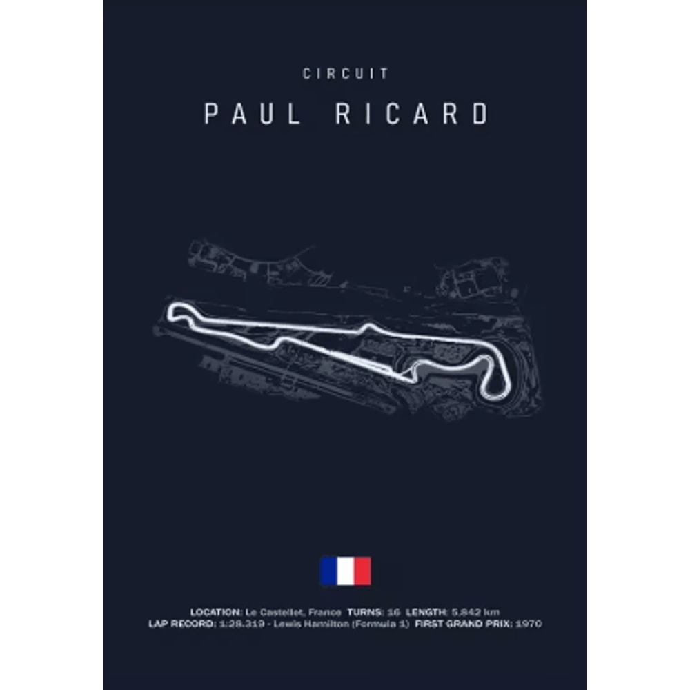 F1 Circuit Wall Art Set Nurburgring Monza Silverstone Race Track Canvas Prints 13