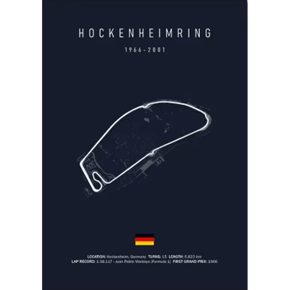 F1 Circuit Wall Art Set Nurburgring Monza Silverstone Race Track Canvas Prints 14