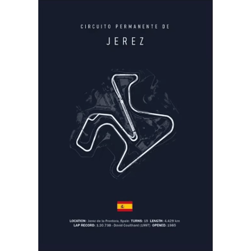 F1 Circuit Wall Art Set Nurburgring Monza Silverstone Race Track Canvas Prints 16