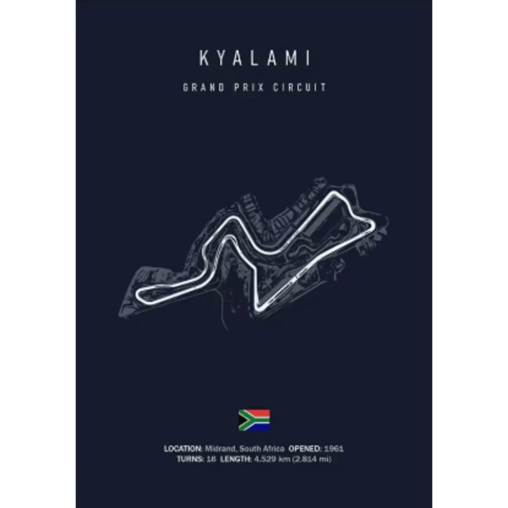 F1 Circuit Wall Art Set Nurburgring Monza Silverstone Race Track Canvas Prints 17