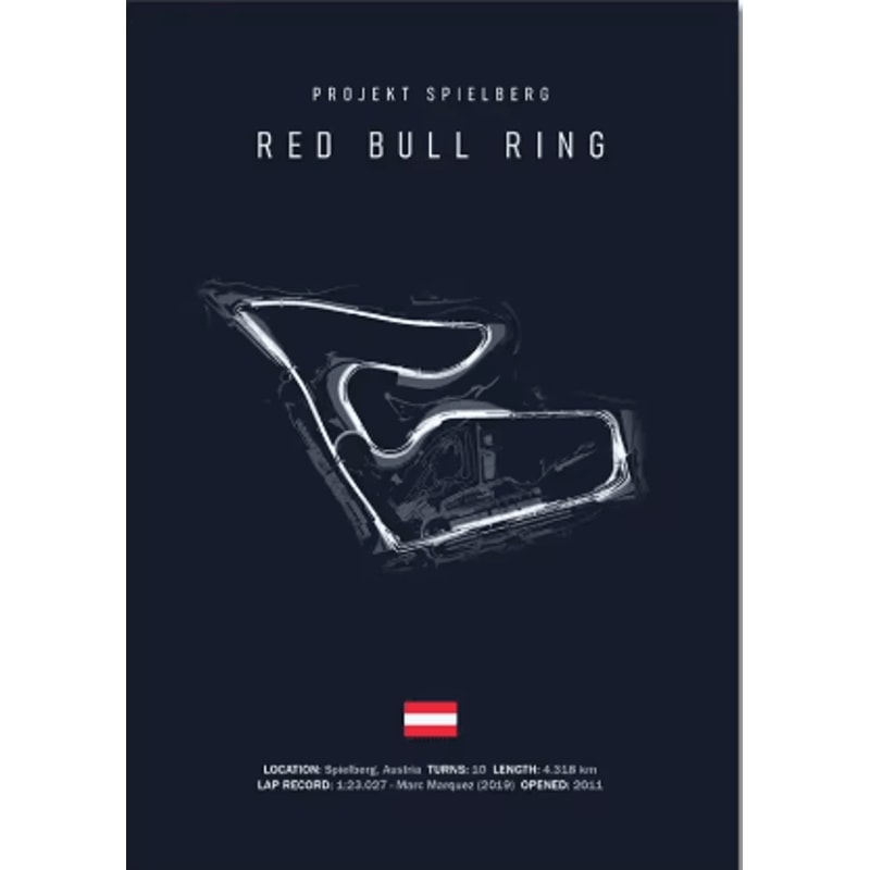 F1 Circuit Wall Art Set Nurburgring Monza Silverstone Race Track Canvas Prints 20