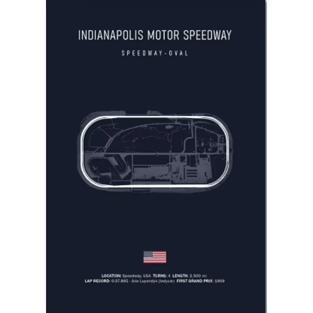 F1 Circuit Wall Art Set Nurburgring Monza Silverstone Race Track Canvas Prints 5