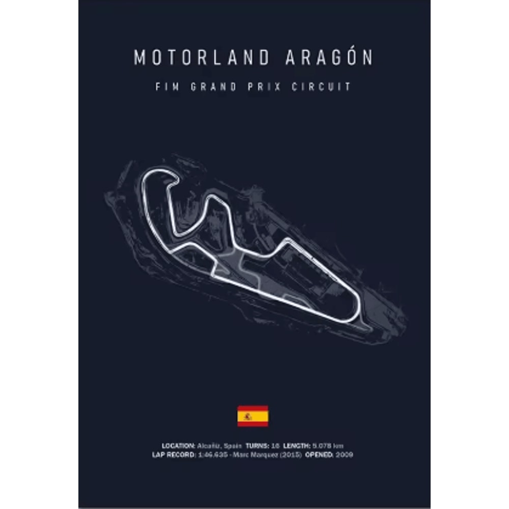 F1 Circuit Wall Art Set Nurburgring Monza Silverstone Race Track Canvas Prints 8