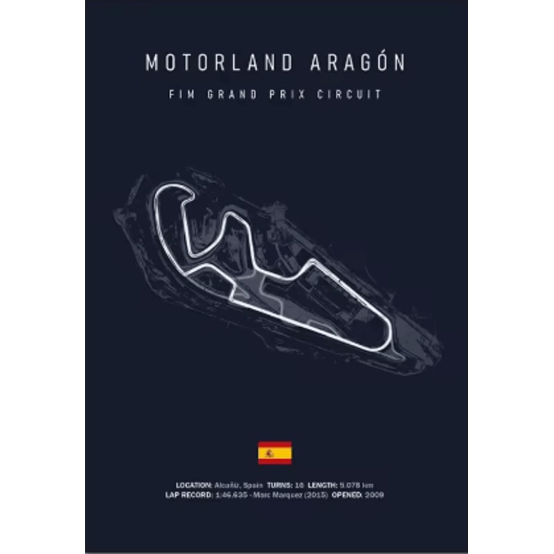 F1 Circuit Wall Art Set Nurburgring Monza Silverstone Race Track Canvas Prints 8