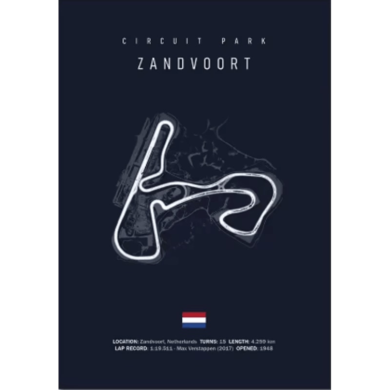 F1 Circuit Wall Art Set Nurburgring Monza Silverstone Race Track Canvas Prints 21