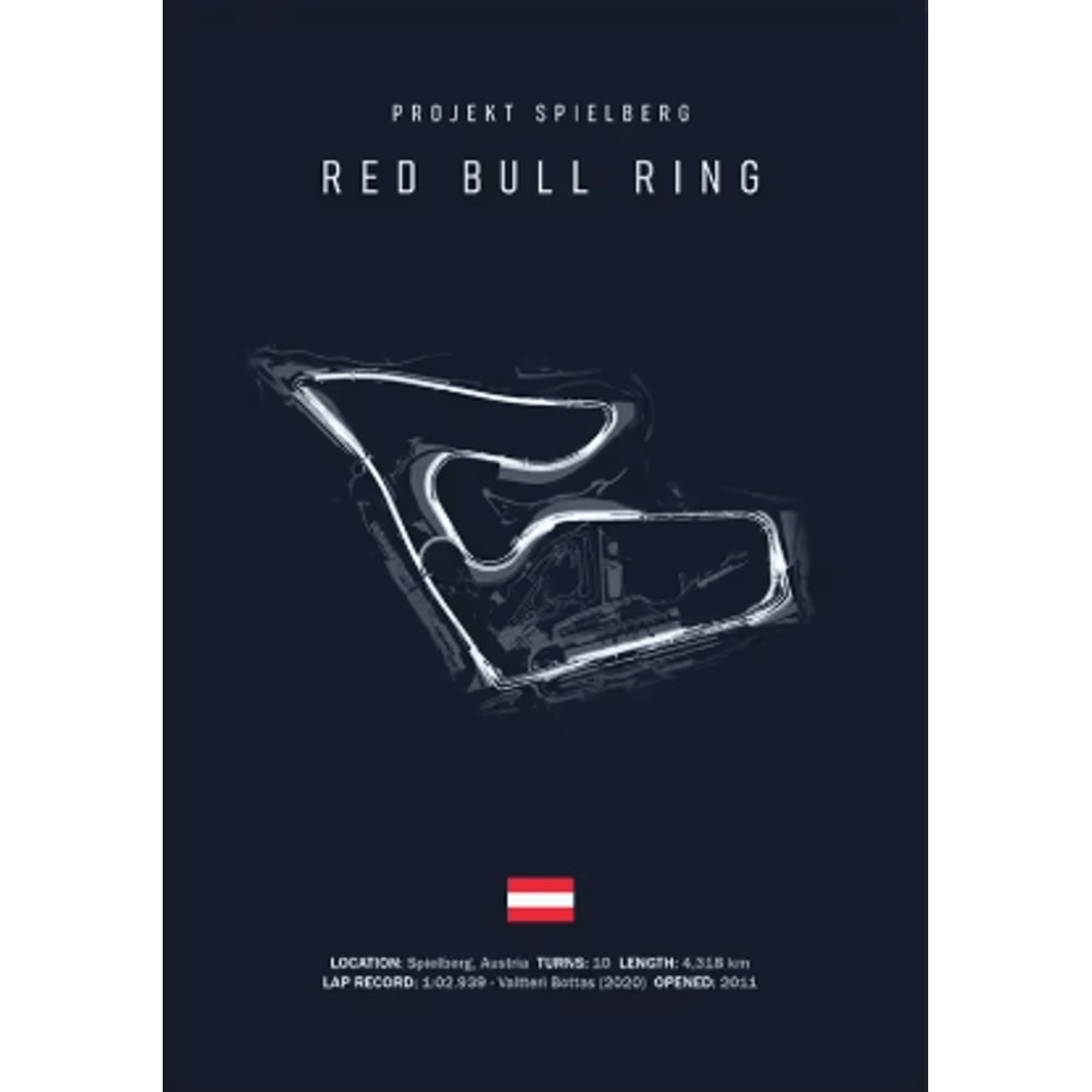 F1 Circuit Wall Art Set Nurburgring Monza Silverstone Race Track Canvas Prints 22