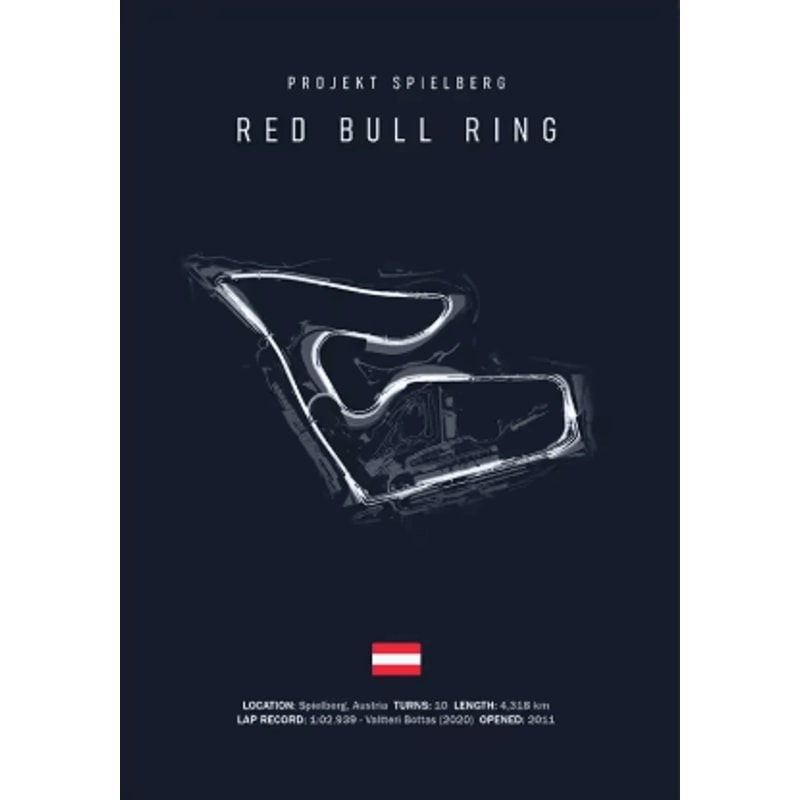 F1 Circuit Wall Art Set Nurburgring Monza Silverstone Race Track Canvas Prints 22