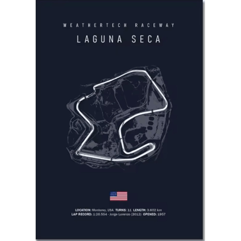 F1 Circuit Wall Art Set Nurburgring Monza Silverstone Race Track Canvas Prints 23