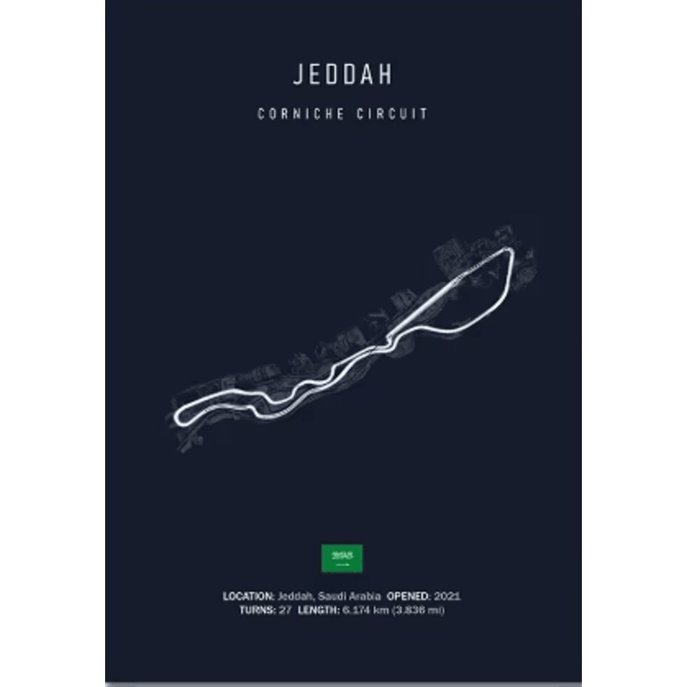 F1 Circuit Wall Art Set Nurburgring Monza Silverstone Race Track Canvas Prints 24