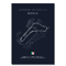 F1 Circuit Wall Art Set Nurburgring Monza Silverstone Race Track Canvas Prints 25