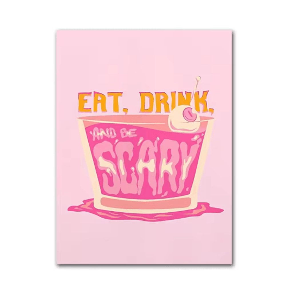 Retro Cocktail Wall Art Strawberry Lemon Drink Canvas Prints For Kitchen Bar Decor 8