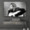 Kurt Cobain Black White Poster Retro Rock Music Wall Art Canvas Print 17