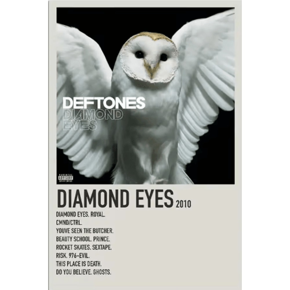 Deftones Around The Fur Album Poster Retro Rock Band Wall Art Decor 1
