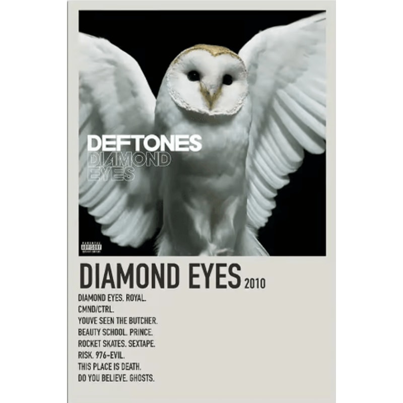 Deftones Around The Fur Album Poster Retro Rock Band Wall Art Decor 1