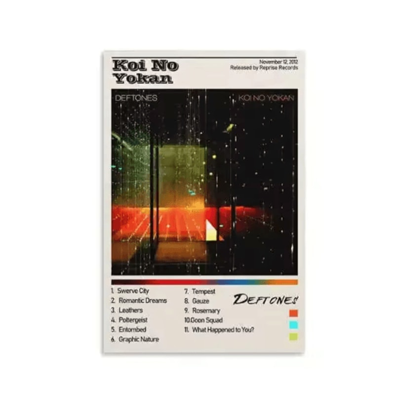 Deftones Around The Fur Album Poster Retro Rock Band Wall Art Decor 2