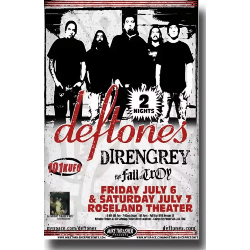 Deftones Around The Fur Album Poster Retro Rock Band Wall Art Decor 18