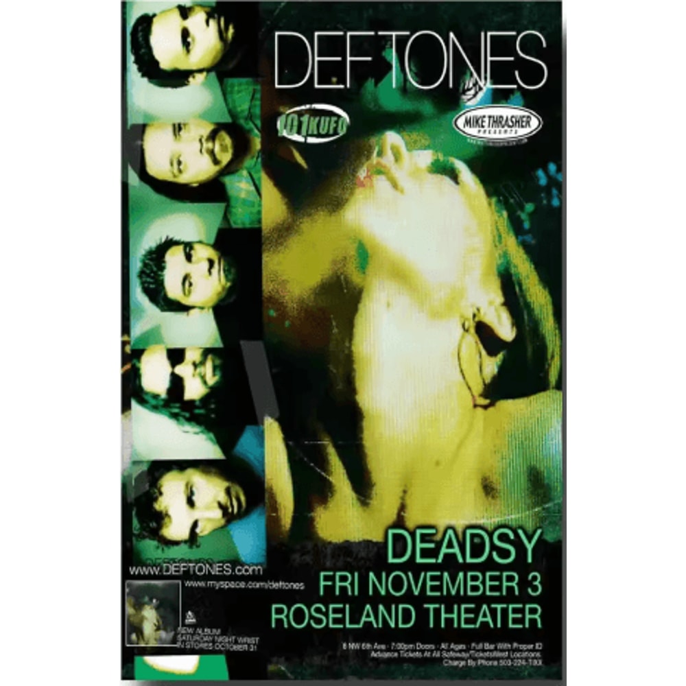 Deftones Around The Fur Album Poster Retro Rock Band Wall Art Decor 19