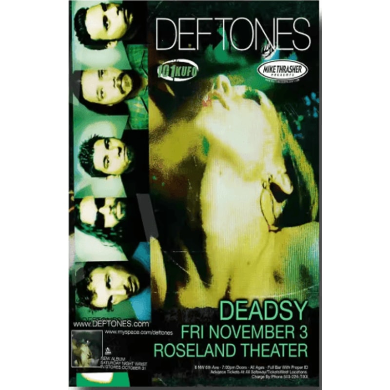 Deftones Around The Fur Album Poster Retro Rock Band Wall Art Decor 19