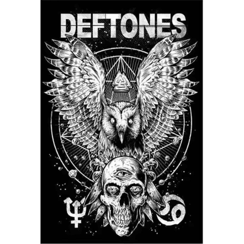 Deftones Around The Fur Album Poster Retro Rock Band Wall Art Decor 9