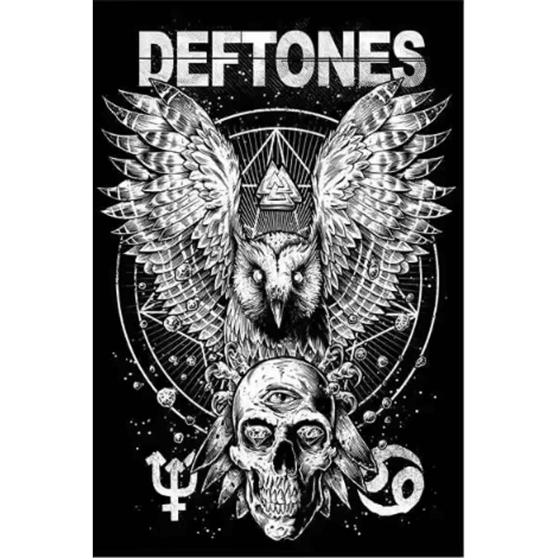 Deftones Around The Fur Album Poster Retro Rock Band Wall Art Decor 9