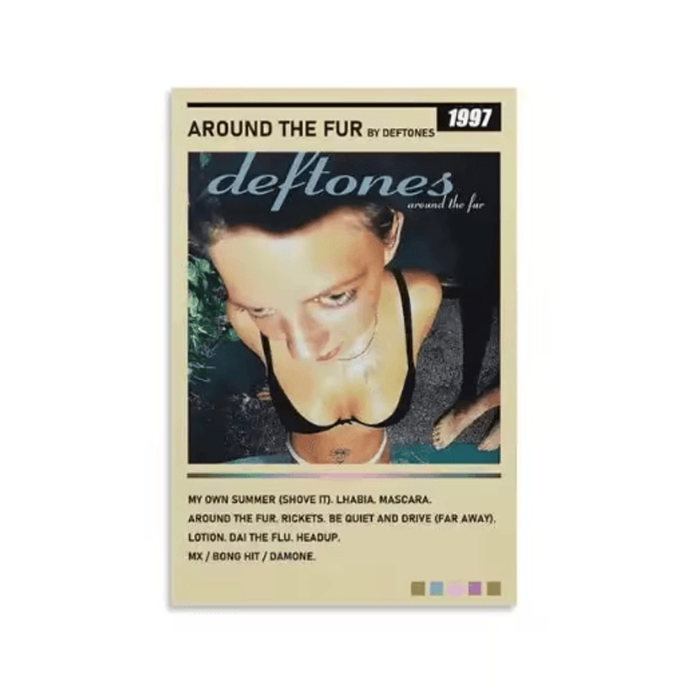 Deftones Around The Fur Album Poster Retro Rock Band Wall Art Decor 24