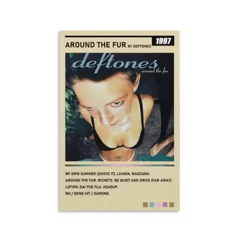 Deftones Around The Fur Album Poster Retro Rock Band Wall Art Decor 24