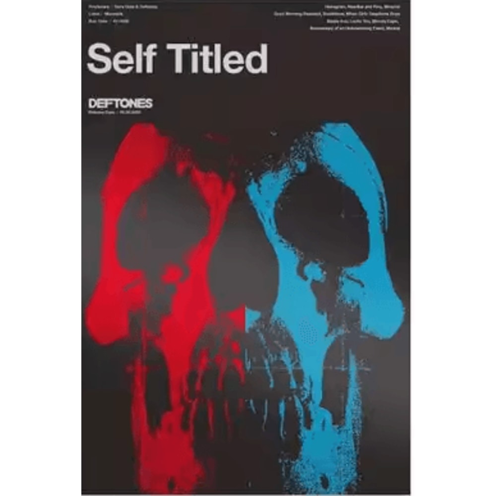 Deftones Around The Fur Album Poster Retro Rock Band Wall Art Decor 26