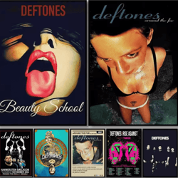 deftones around the fur album poster retro rock band wall art decor