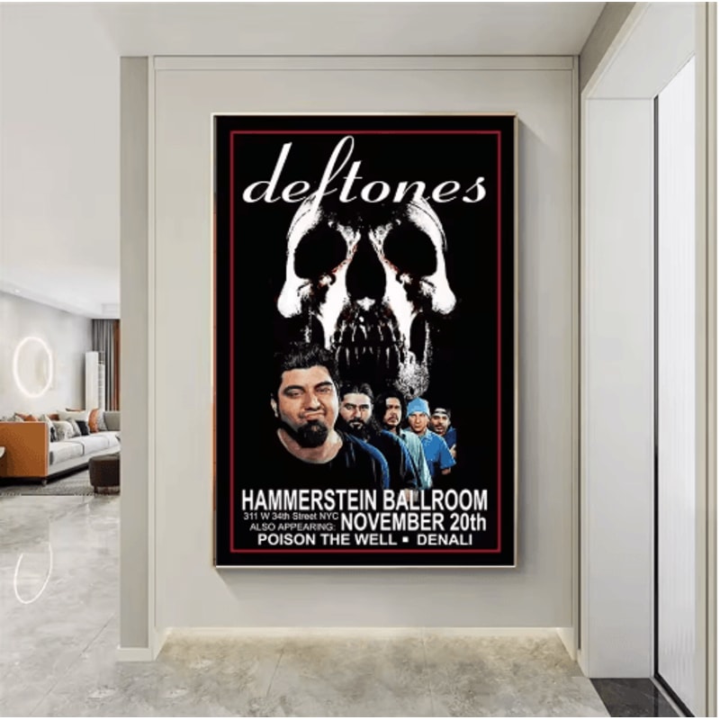 Deftones Around The Fur Album Poster Retro Rock Band Wall Art Decor 27