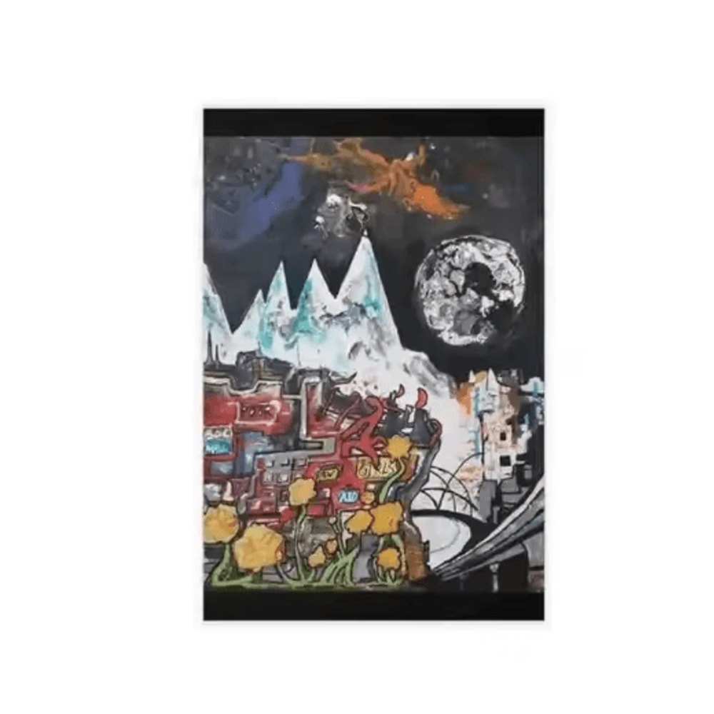 Radiohead The Bends Album Cover Poster Retro Rock Music Wall Art Canvas 4