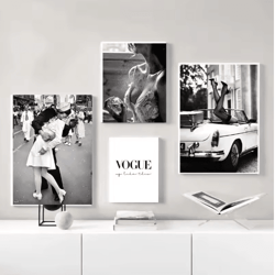 vintage perfume fashion wall art elegant woman canvas print decor