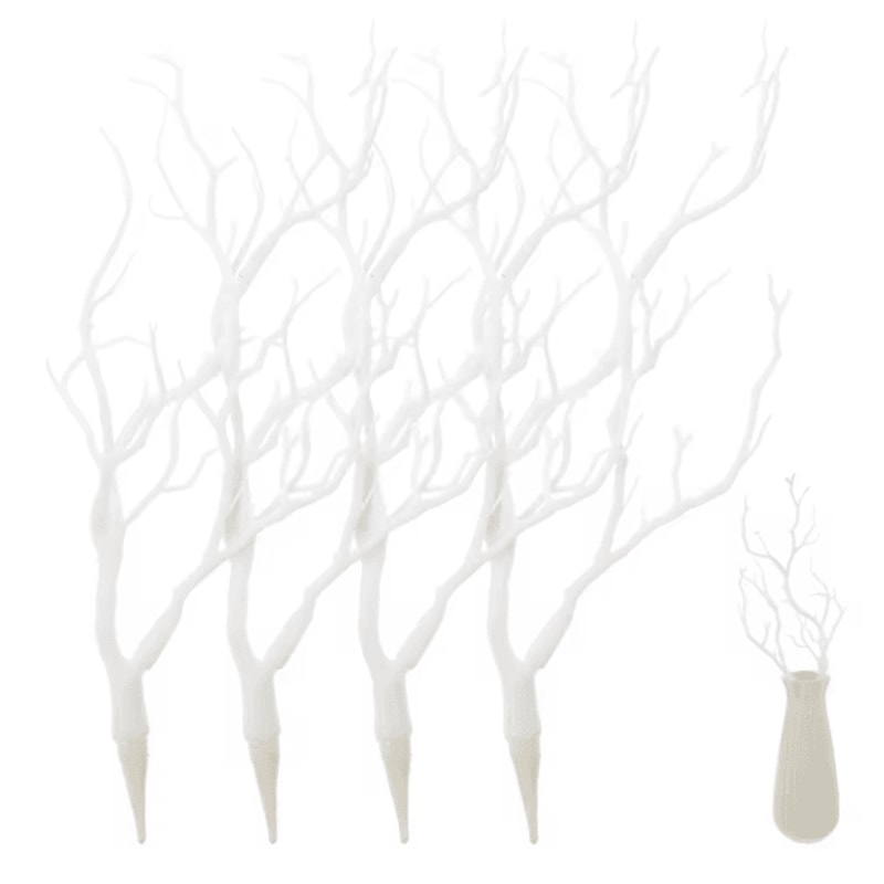 Artificial Antler Branch Set Rustic Dried Style Decorative Branches 4PCS 1