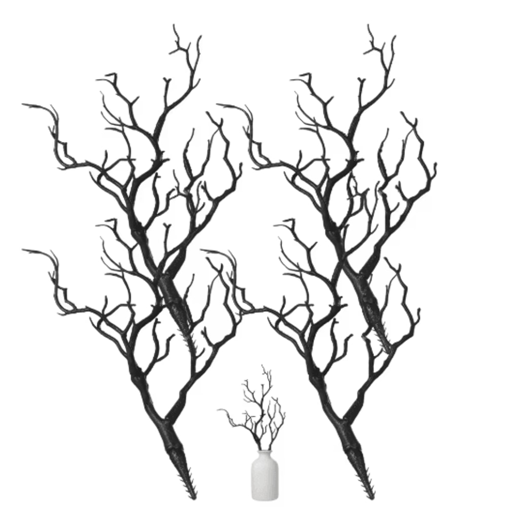 Artificial Antler Branch Set Rustic Dried Style Decorative Branches 4PCS 3