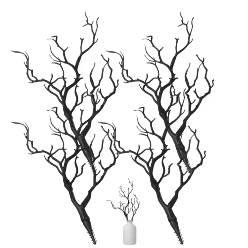 Artificial Antler Branch Set Rustic Dried Style Decorative Branches 4PCS 3