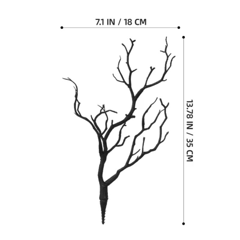 Artificial Antler Branch Set Rustic Dried Style Decorative Branches 4PCS 7