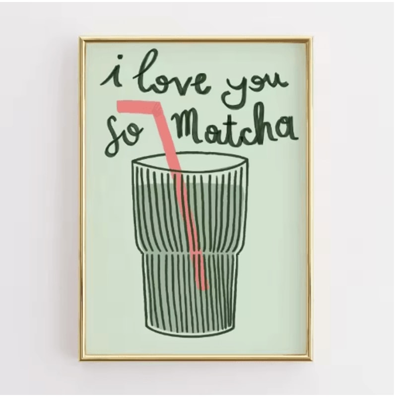 Funny Retro Kitchen Wall Art Coffee Lover Quote Canvas Poster Decor 1