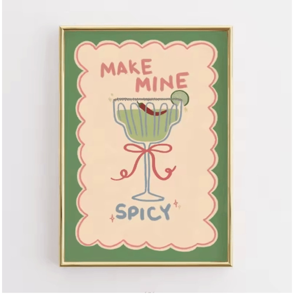 Funny Retro Kitchen Wall Art Coffee Lover Quote Canvas Poster Decor 2