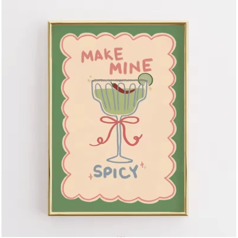 Funny Retro Kitchen Wall Art Coffee Lover Quote Canvas Poster Decor 2